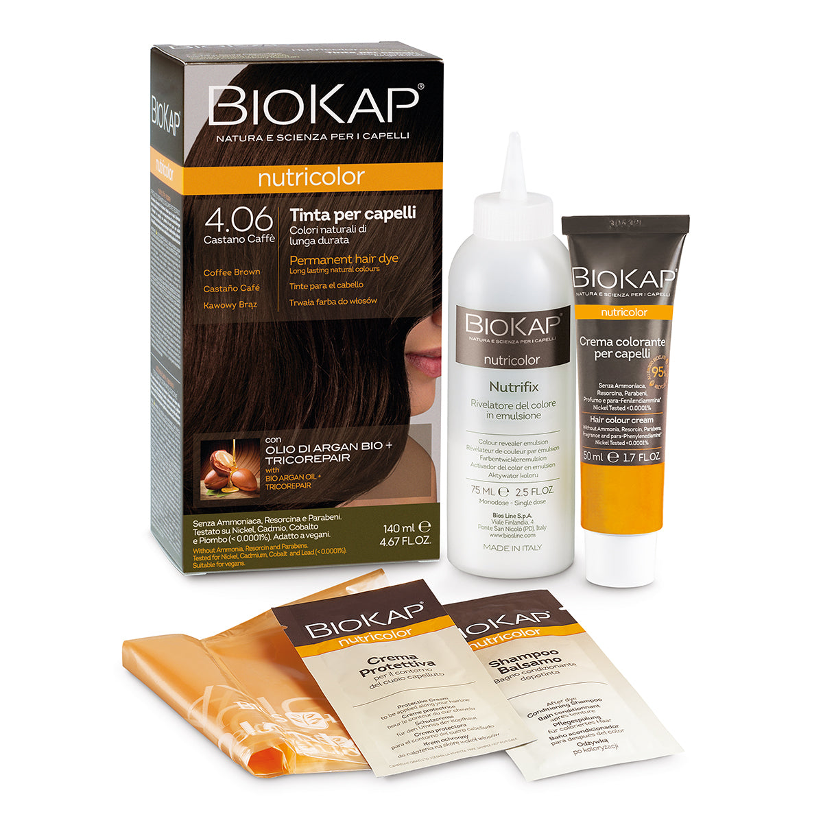 Biokap Nutricolor Tinta N°4.06 Castano Caffè