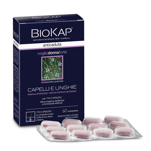 BioKap Anticaduta Capelli Miglio Donna Forte 60 compresse