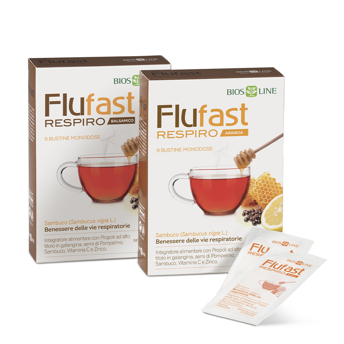Flufast Respiro Arancia Naso chiuso e Vie Aeree Congestionate