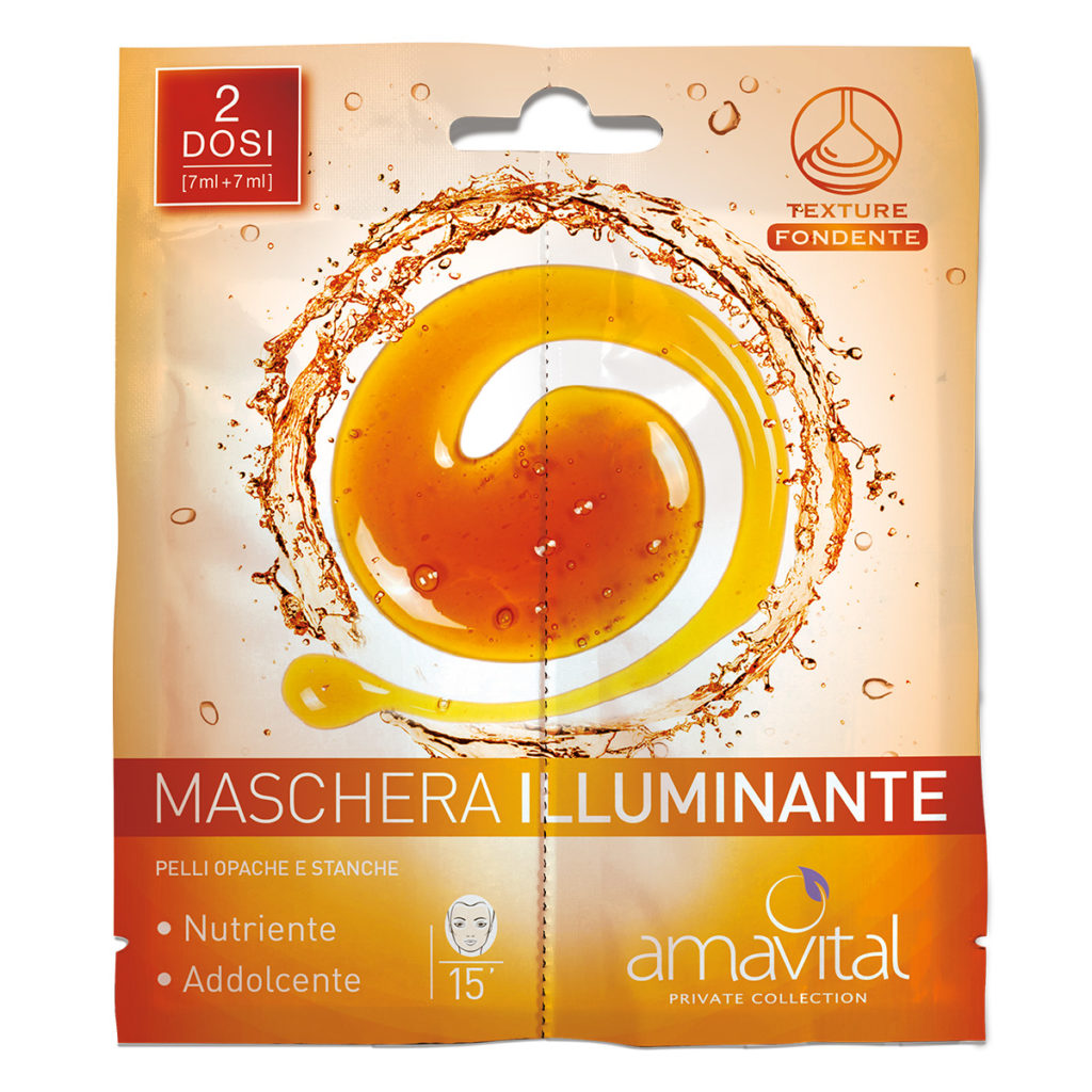 2 Dosi Maschera Illuminante Amavital Private Collection - Viso
