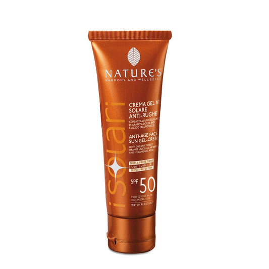 Crema Gel Solare Anti-Rughe Viso  SPF 50
