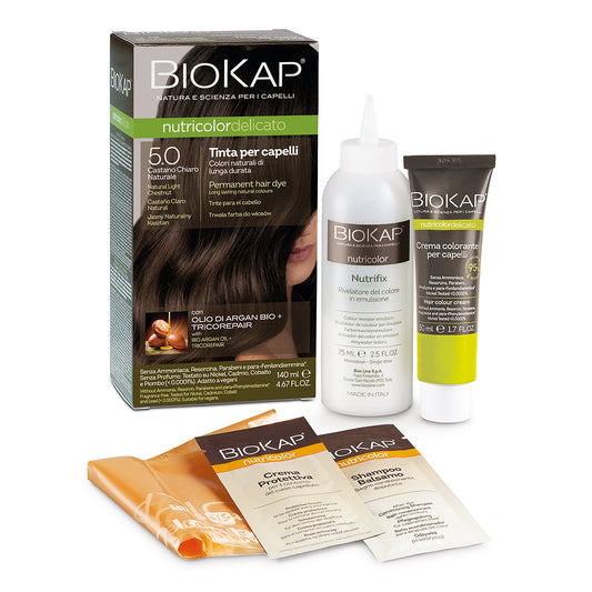 Tinta per Capelli Biokap Delicato 5.0 Castano Chiaro Rapid