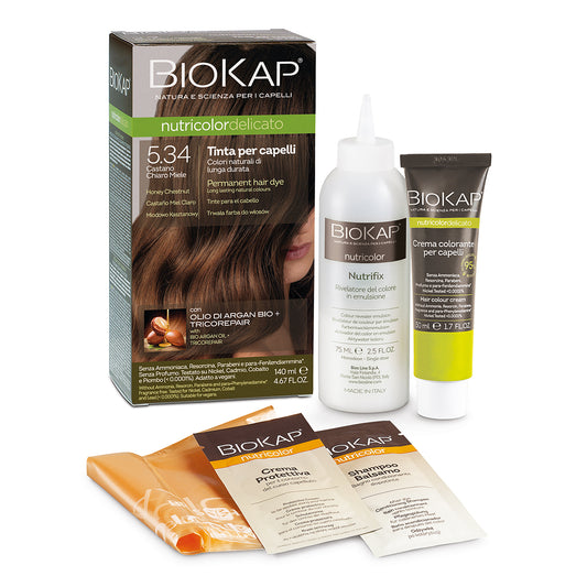 Tinta per Capelli Biokap Delicato 5.34Castano Chiaro Miele