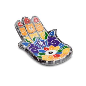 Bruciatore mano in terracotta per incenso a bastoncino