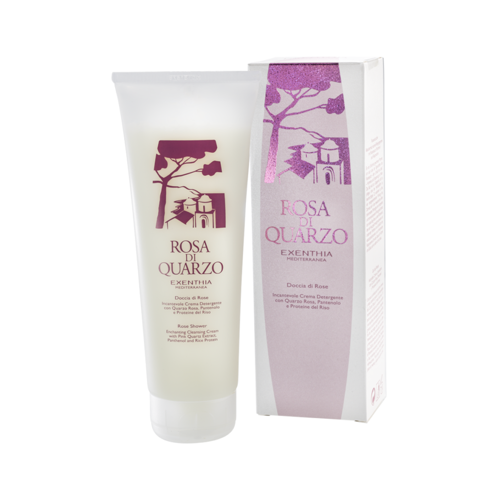 Rosa di Quarzo Doccia di Rose incantevole crema detergente Exenthia