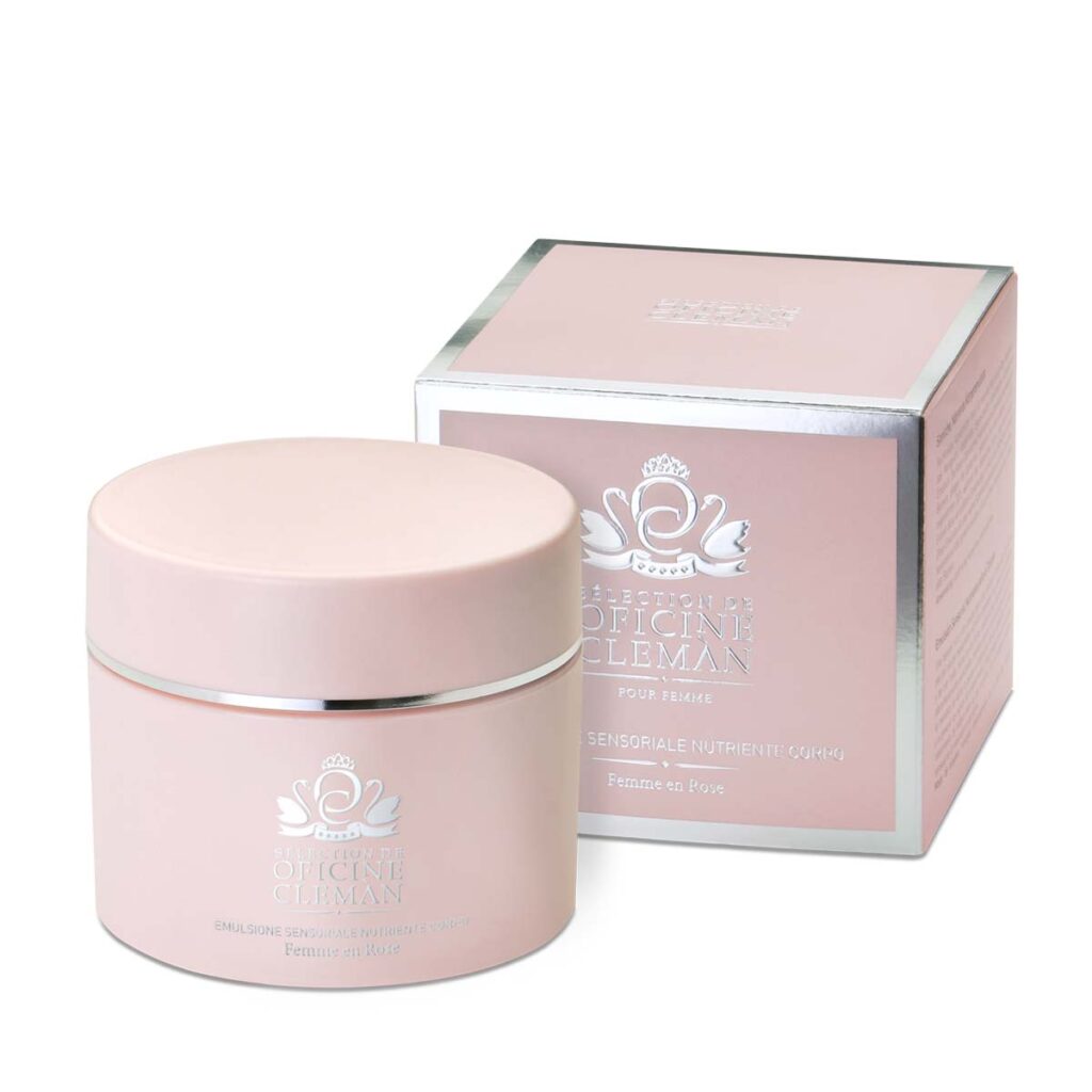 Emulsione sensoriale nutriente corpo Femme en Rose
