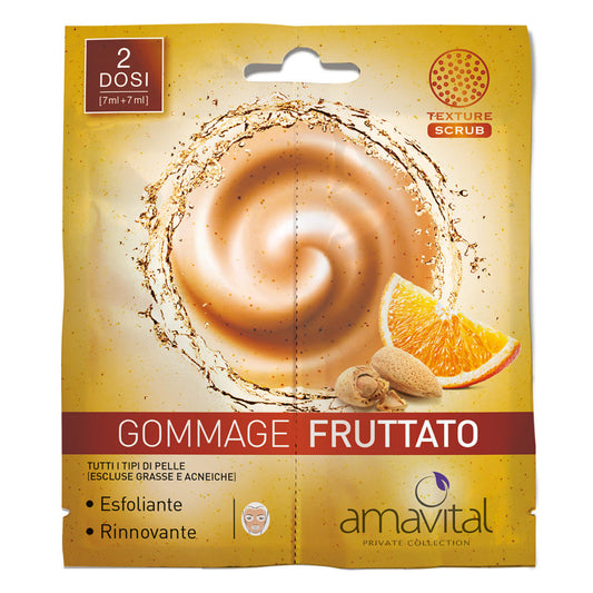 2 Dosi Gommage fruttato Amavital Private Collection - Viso