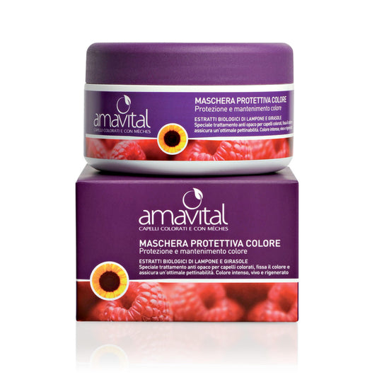 Maschera protettiva colore Capelli Colorati e con Mèches Amavital