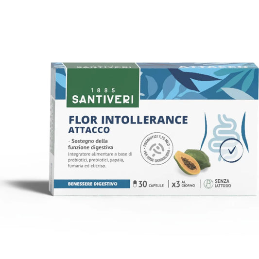 FLOR INTOLLERANCE ATTACCO 30 CAPSULE