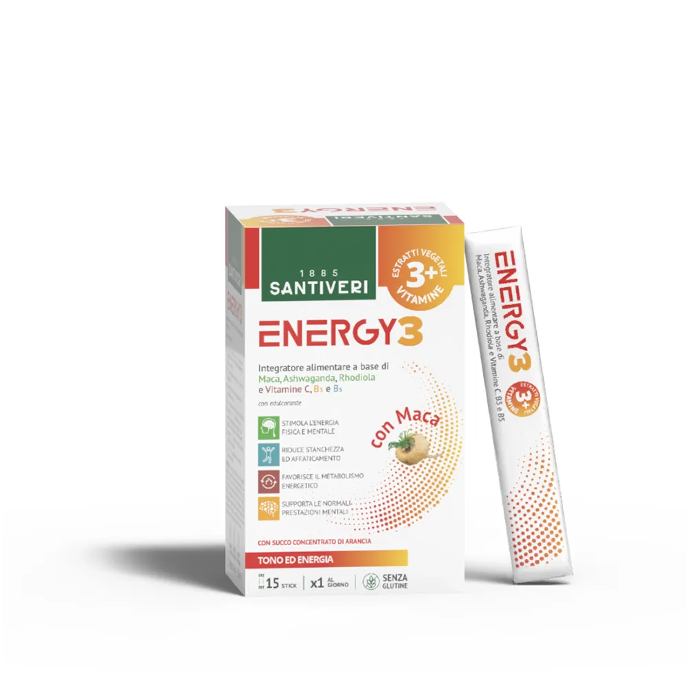 ENERGY 3 STICK Tono Energia e Concentrazione 15 STICK DA 10ML