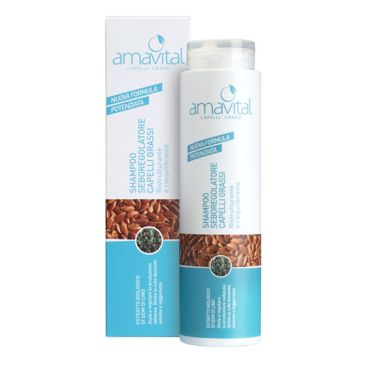 Shampoo seboregolatore capelli grassi Amavital